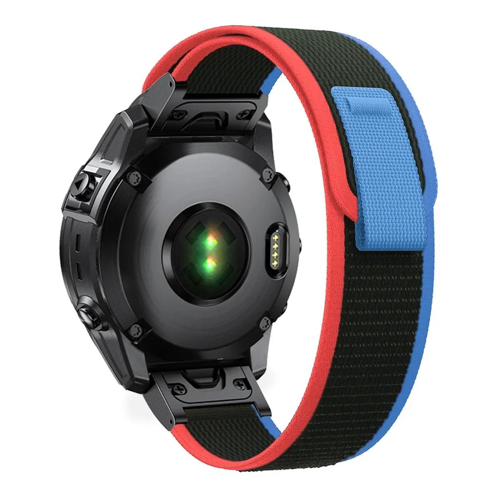 22mm 26mm Nylon Loop Strap for Garmin Fenix 8 51mm 7X 7 Pro Fenix 6X 6 5X 5Plus Tactix 7 High Smartwatch Band Forerunner 965 945