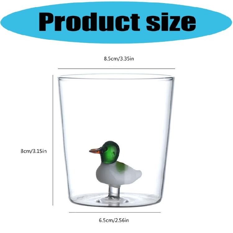 Travel Friendly Cartoon Glasswares Thermal Resistant Glass Cup Heatproof Drinkware For Indoor Outdoors Use