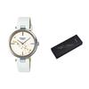 Sheen Gold Foil Ultra Thin Minimalist Quartz Watch Women Watches White SHE-C100L-7AUPFJD