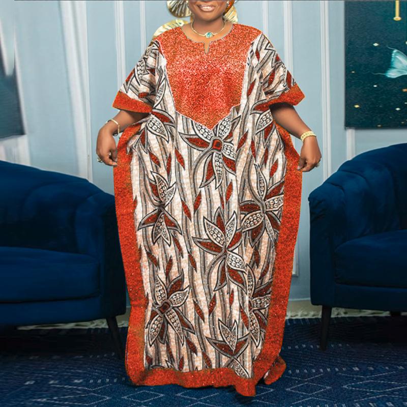 Rochii damă plus size cu mânecă medie și imprimeu floral