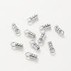 10Pcs Brass 14K&18K Gold Plated Crimp End Caps with Loop Cord Tube Barrel End Cap for Leather Cords Diy Jewelry Making