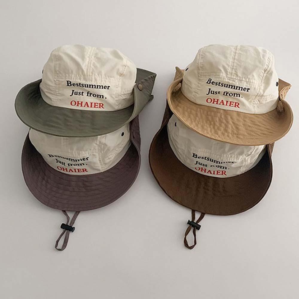 Korean Style Candy Color Bucket Cap Breathable Quick-dry Fisherman Hat Summer Kid Sun Hat  Daily