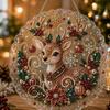 5D Diamond Painting Hanging Ornament Santa Claus Christmas Tree Decor Pendant with Chain Holiday Home Decoration