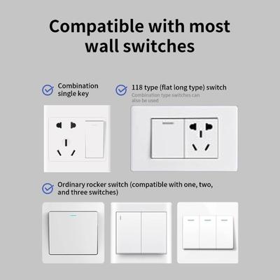 Convenient Remote Light Switches Adhesive Mounting Home Accessory for Busy Professional and Elderly Daily Casual Use