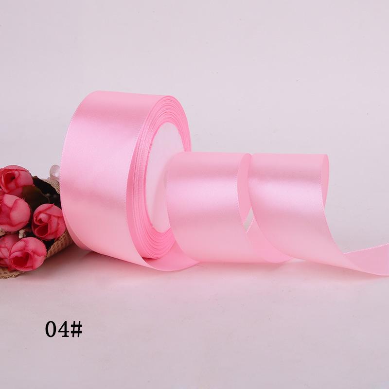 Solid Color Polyester Ribbon for DIY Floral Crafts & Cake Decoration