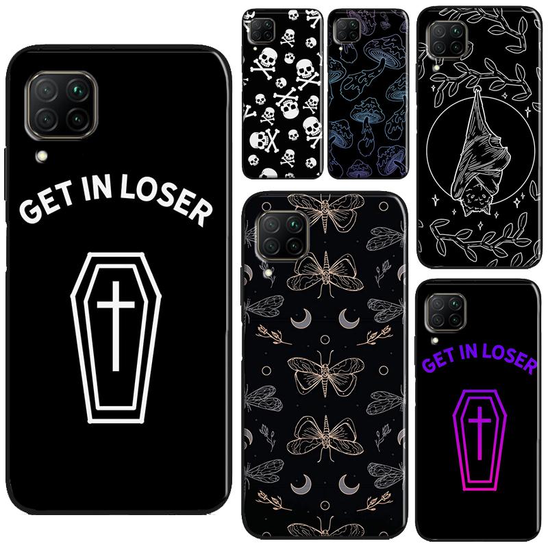Skull Gothic Creepy Pastel Goth For Huawei Honor X8a X7a X9a X8 50 70 90 Lite Magic5 Pro P20 P30 P40 P50 P60 Nova 9 5T Case