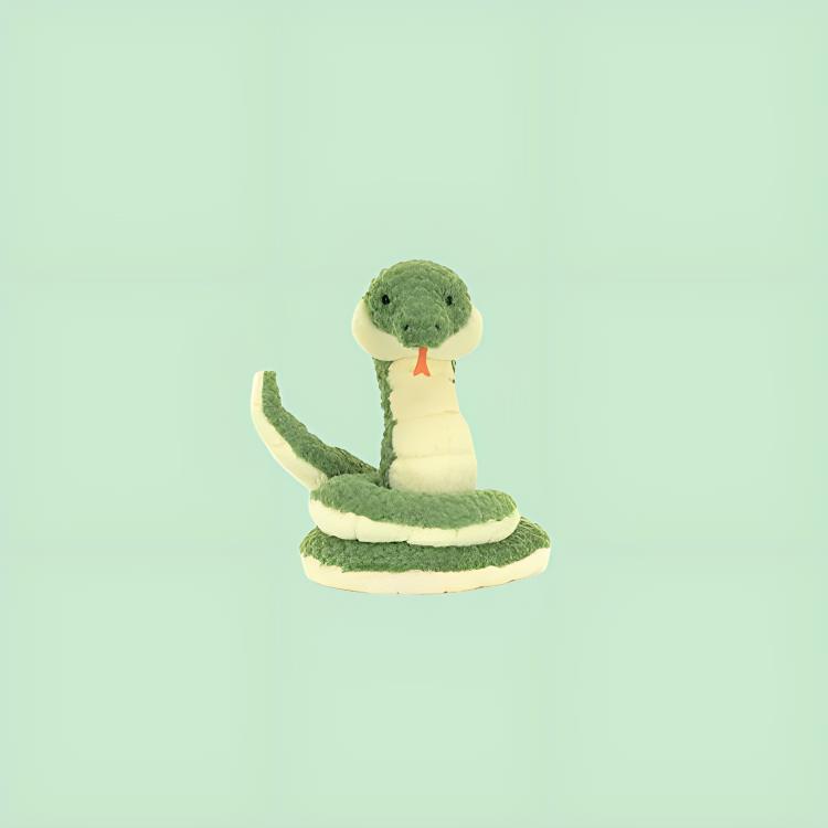 JELLYCAT Amphibian & Reptile Collection Cizi Snake Dolls Plush Doll 27cm Height In Sitting Posture