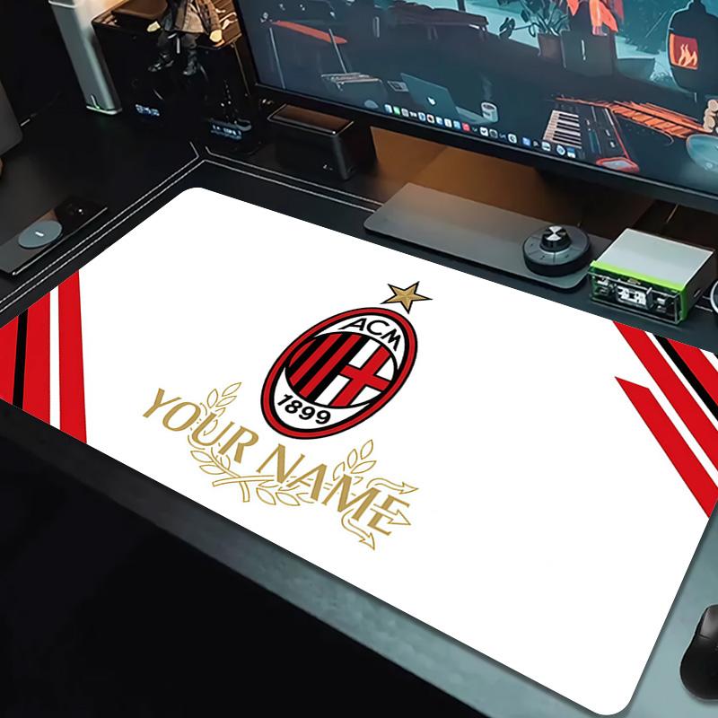 AC Milan Print Cushion Non-slip Laptop Tablet Big Mousepad XXL Mat Mini PC Playmat With Lock edge