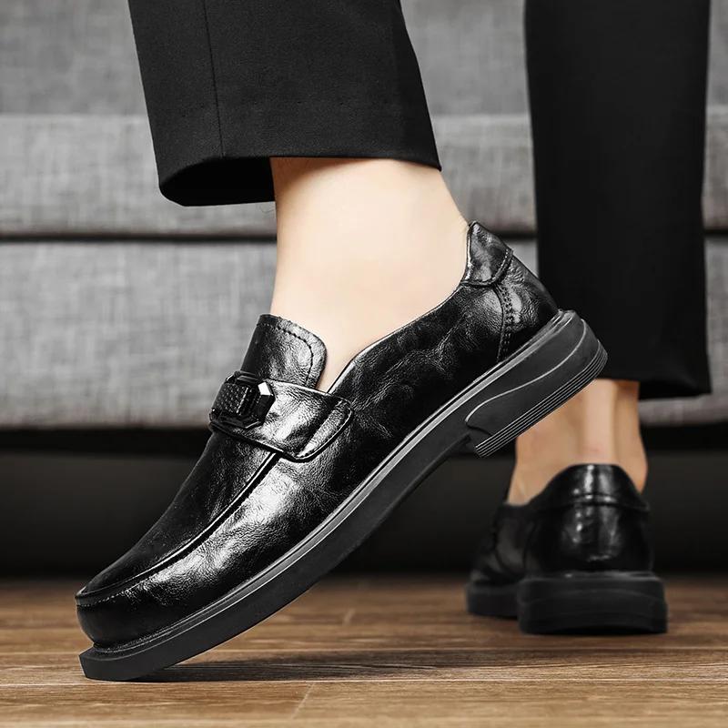 Fashion New Mens Casual Shoes Slip On Driving Loafer for Men Work Formal Shoes Fashion Business Dress Wedding Party Office Shoe Mocaasin