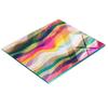 Stylish and Durable Glass Board with Abstract Waves Print 60x52 Cm