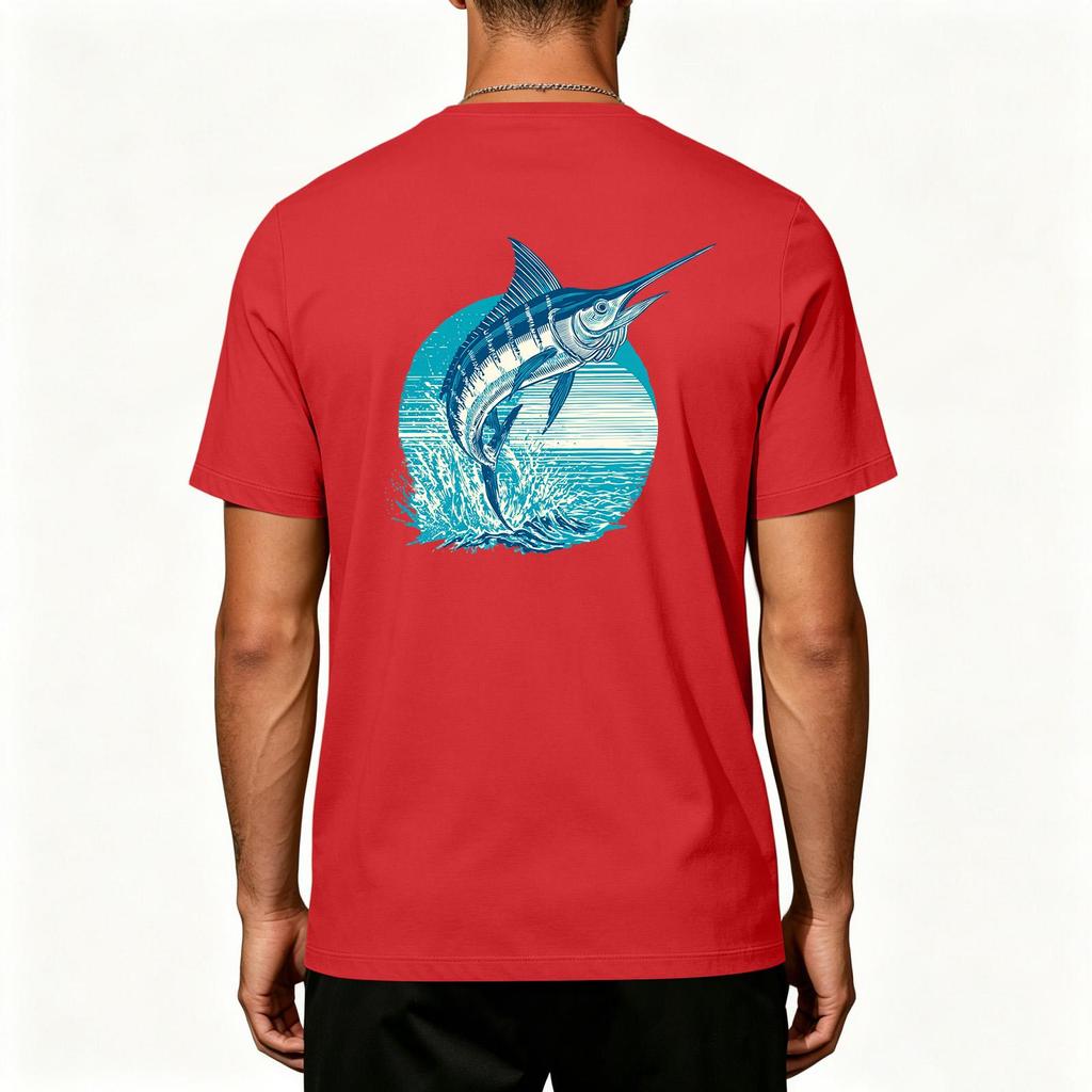 Men's Outdoor Fishing T Shirt Short Sleeve UPF 50 Plus Sun Protection Cooling Stretch Fabric Sports Top