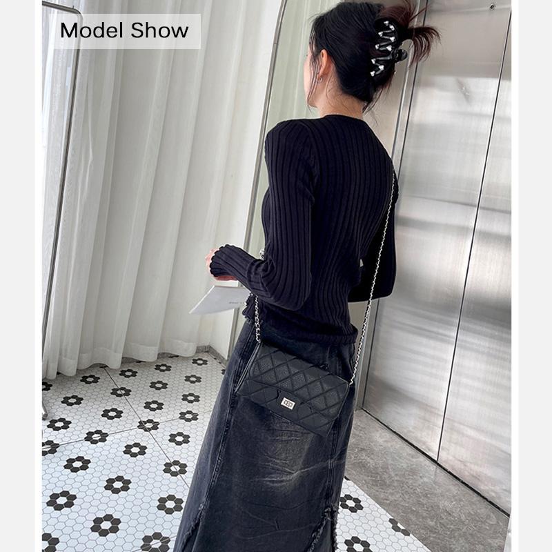 Genuine Leather Caviar Crossbody Bags For Women Diamond Quilted Small Shoulder Bag With Ball Chains Lock Handbag Silver-tone Purse No Logo