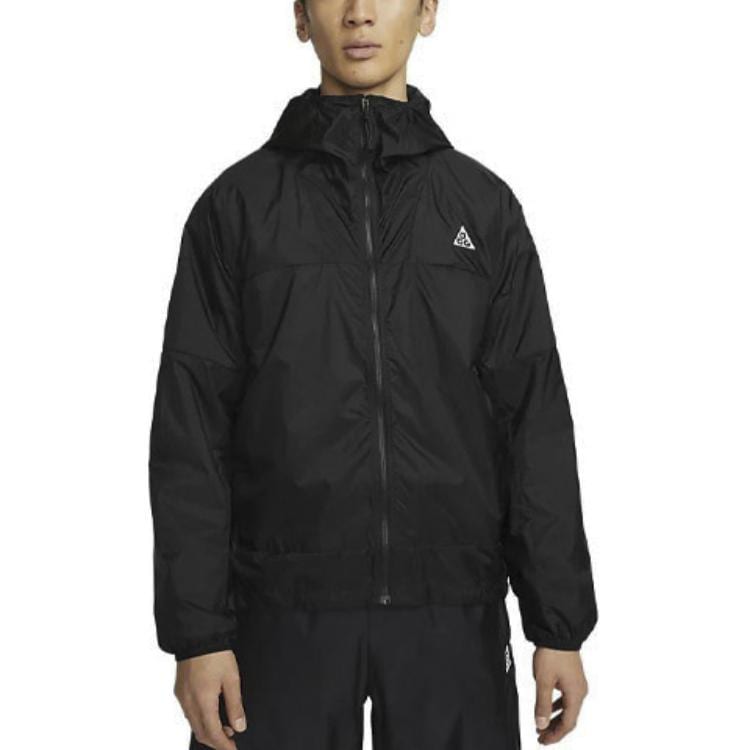 Nike ACG Jackets Men's Black Hooded Non Detachable Moderate Mock Two Piece DB0979-015