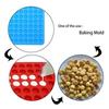 468 Cavity Baking Mat Mini Semi Sphere Dog Treats Pan High Quality Round Silicone Mold  Cooking