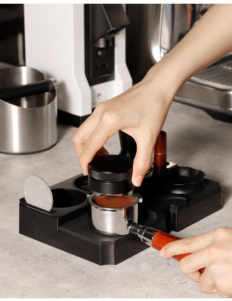 Italian Espresso Coffee Tamper & Knock Box Set (53/58mm)