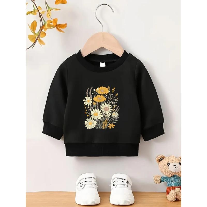European sizes Cute And Easy Print Design, Comfortable Round-Neck Sweatshirt for  Kids