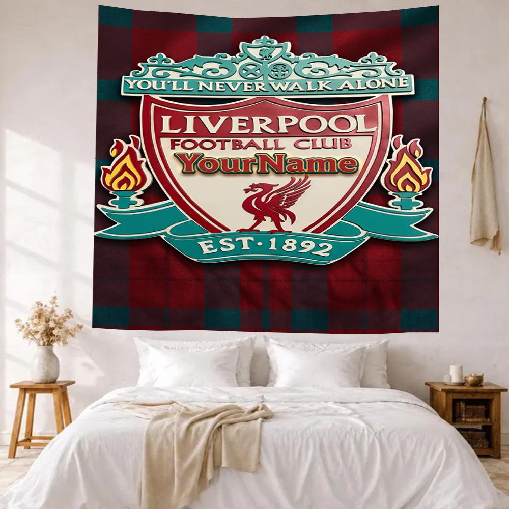 Liverpool Custom Your Name Wall Decor Tapestry Art For Pet Memorial Birthdaywedding Party Backdrop Family Gift