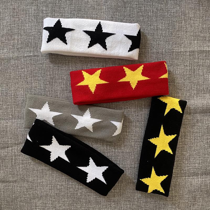 Children's Five-Star Sports Headband - Sweat-Absorbing, High Elasticity for Running, Fitness & Yoga
