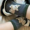 Fashion Kawaii Dog Socks Winter Warm Cartoon Cute Dog Cat Animal Mid-tube Stockings for Women Girls Home Sleep Sockings Gifts