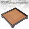 Non Slip Square Serving Tray Solid Wood Dessert Serving Tray Multifunctional Tray  For Coffee Table