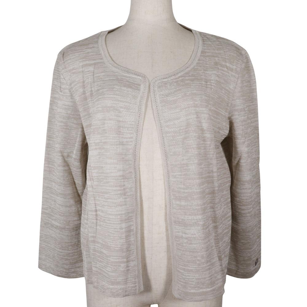 CHANEL With Logo cardigan P12872V00569 beige cotton Women Used