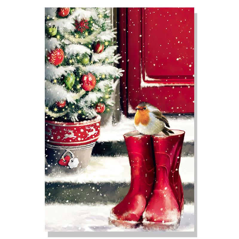 Christmas Day Picture Wall Art Canvas Painting Poster and Prints Nordic Wall Picture Children's Room Family Decoration Mural