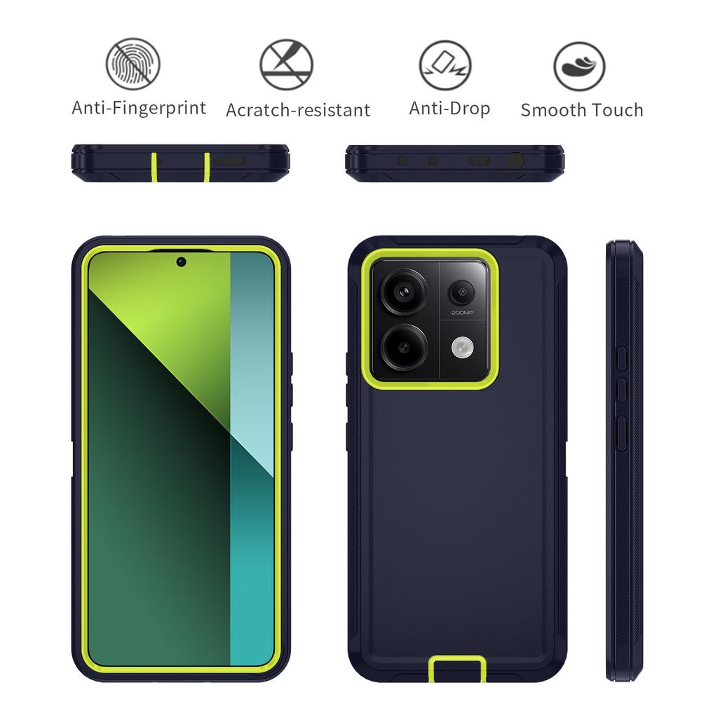 Custodia Robusta Ibrida OTT Defender per Xiaomi Redmi Note 15 13 Pro Plus 4G 5G 15C 13R - Copertura Protettiva Antiurto a 3 Strati