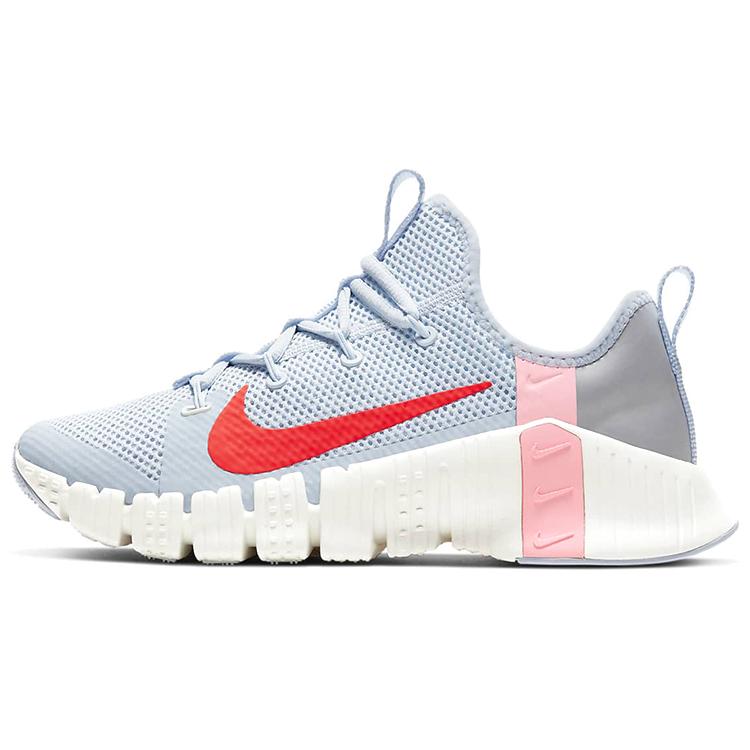 New Nike Free Metcon 3 Football Grey Bright Crimson Women's CJ6314-006