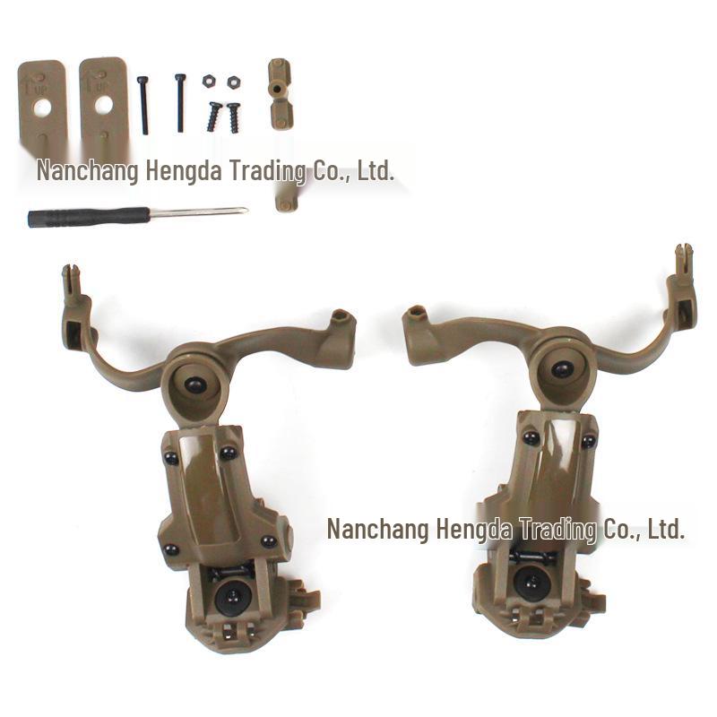 C Series Tactical Headset Stand with Noise Reduction, Wendy Helmet Style, Multi-Angle FAST Rail Adapter