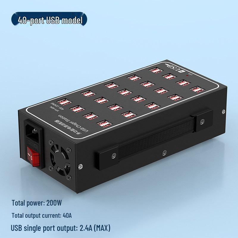 Multi-port USB Fast Charger: Smart Desktop Charging Station for Multiple Devices