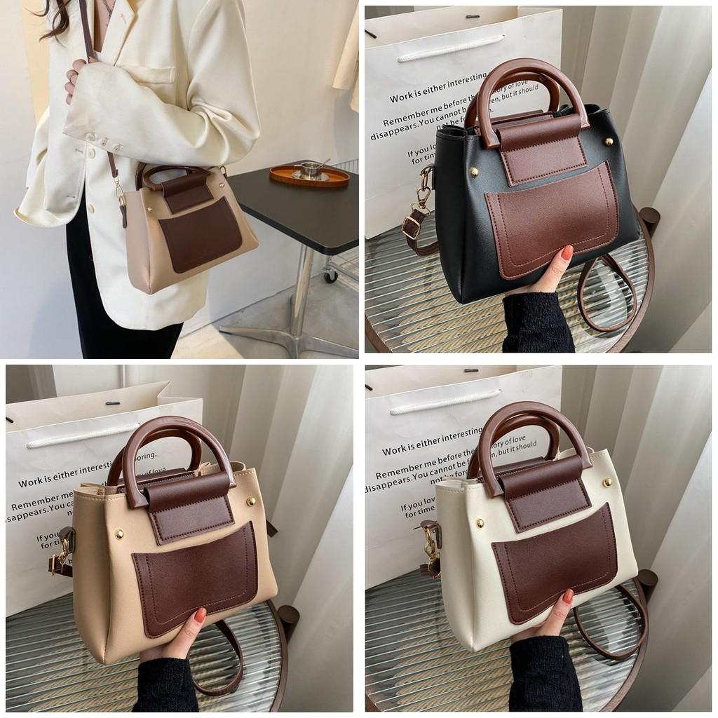 Pu Small Square Shoulder Bag For Casual Daily Use With Zipper Closure And Retro Style