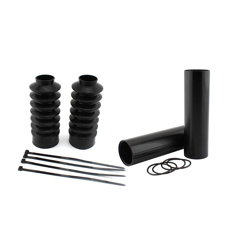 Black Front Fork Cover Boots Kit for Harley Sportster 48 XL1200X Motorcycle Shock Absorber Guard Protective Sleeves Bobber Custom Styling Parts