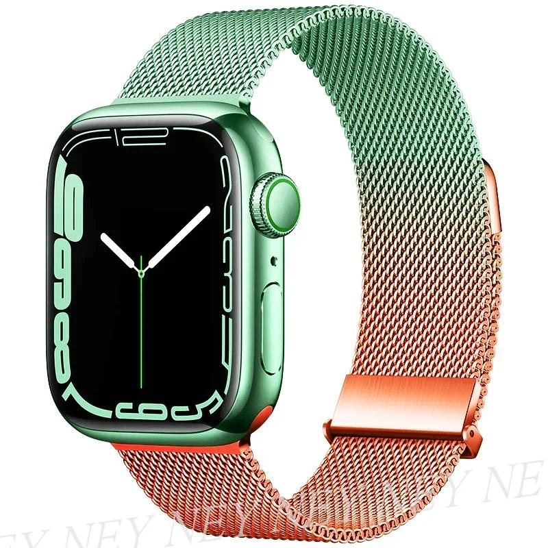 Milanese Strap for Apple Watch 10 46mm Band 9 8 7 45mm 41mm Ultra 2 49mm Metal Magnetic Bracelet iWatch 6 5 4 SE 44mm 40mm 42mm