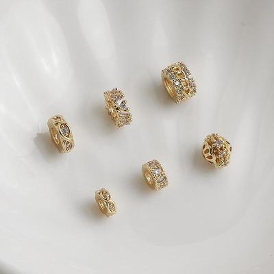 14K Gold-Filled Zirconia Color-Preserving Figure 8 Beads for DIY Jewelry Projects