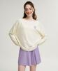 Leijibi [Set] Cotton Candy String Women'S Long Sleeve Rash Guard + Wrap Skirt Set (2 Colors)