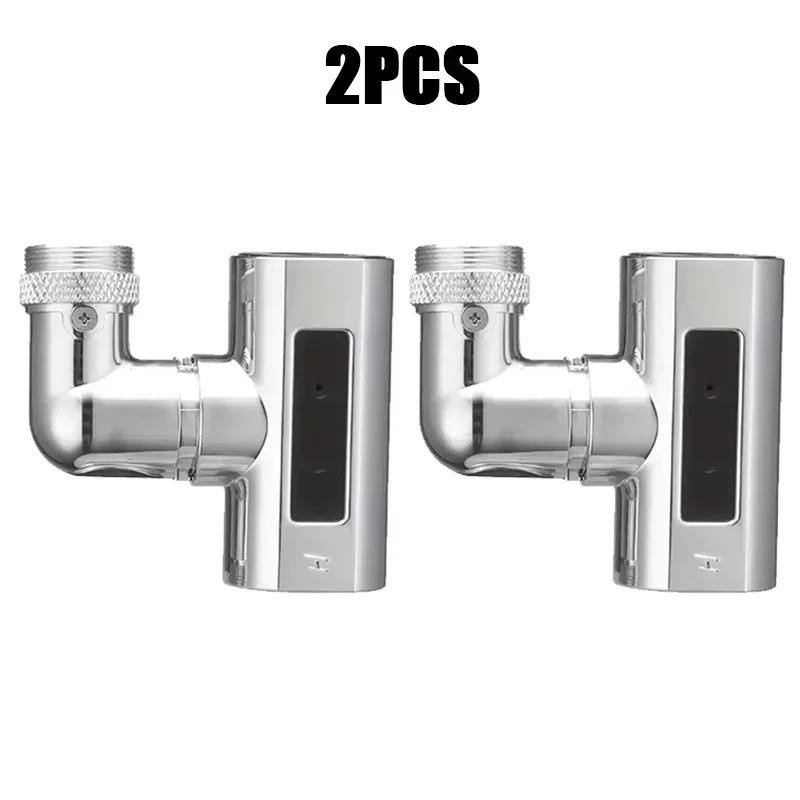 Stainless Steel Faucet Extender 360 °Swivel Water Tap Nozzle Faucet Sprayer Universal Bathroom Mixer Aerator 4 Spray Modes