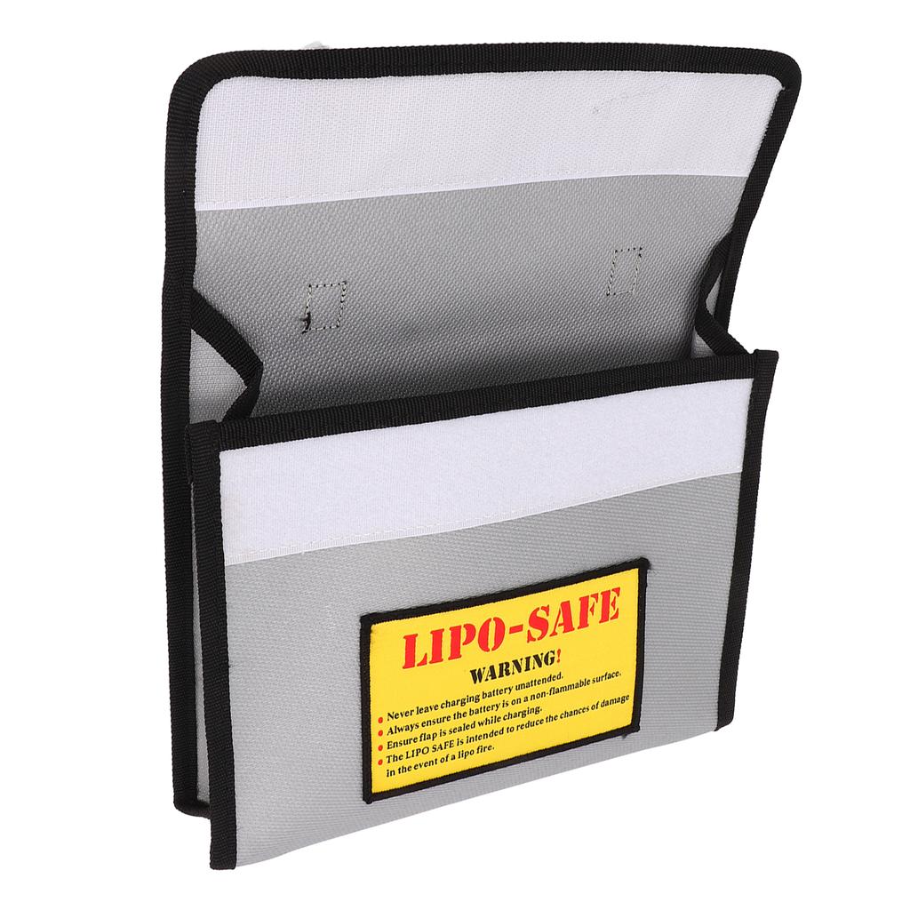 Akku Explosionsschutzbeutel Flammenhemmende Faser Grau Feuerfest Lithium-Akku Schutz Sicherheitsbeutel
