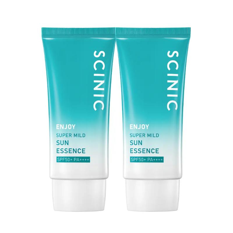 [SCINIC] Enjoy Super Mild Sun Essence SPF50+ PA++++ (50ml x 2pcs) - Ultimate Hydrating UV Shield