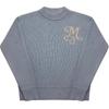 Unisex High-Quality Round Neck Knit Sweater with Letter Design