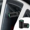 4Pcs Aluminum Alloy Car Tire Cap Stylish Car Logo Wheel Valve Caps for Land Rover Range Rover Discovery Guardian 4 Freelander 2 NG6