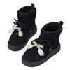 Fashion Winter Snow Boots Women's Warm Padded Fluffy Cotton Booties Ankle High Cross Strap Leisure Platform Non-slip Women's Boots.