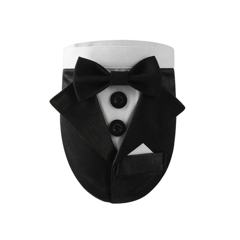 

Воротник-бабочка для мальчиков и собак, регулируемые галстуки-бабочки для смокинга для домашних животных, удобные официальные свадьбы для собак и кошек S чёрный