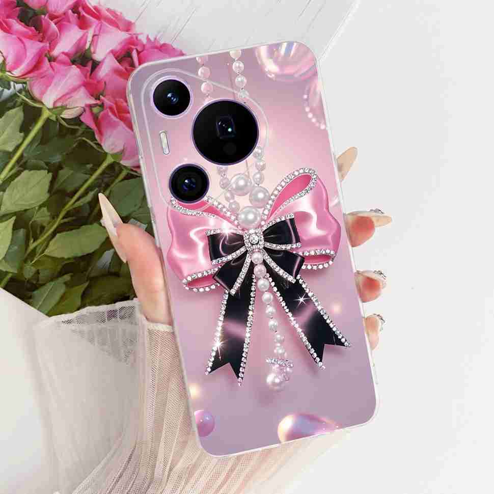 For Huawei Pura 70 Pro HBN-LX9 Case Luxurious Pattern Butterfly TPU Back Cover For Pura 70Pro+ 70 Pro Plus HBN-AL10 Phone Shell