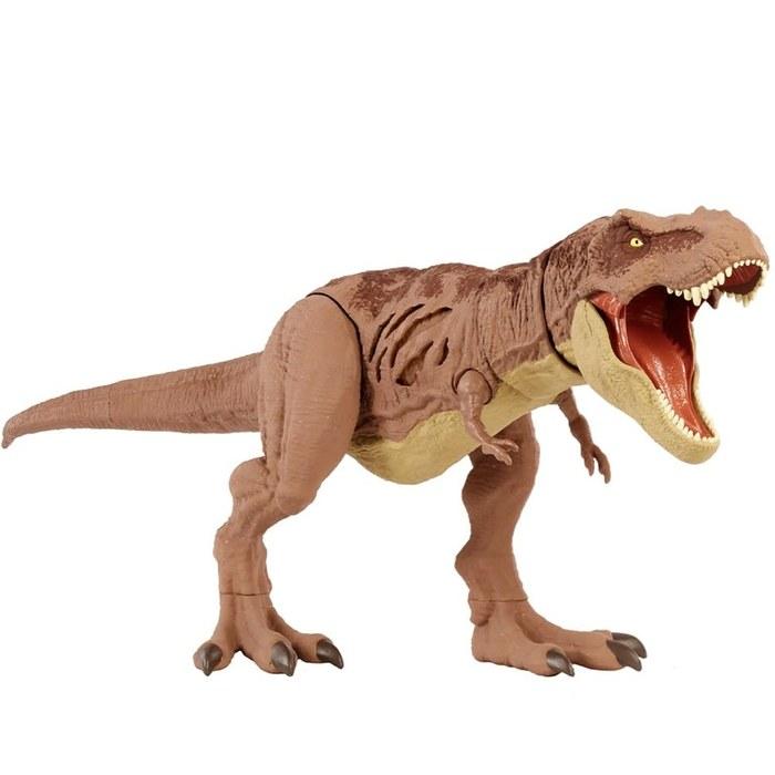 Mattel Jurassic World Damage! T-Rex (43cm) GWN26 Brown (1 Count)