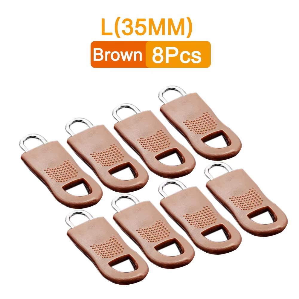 8/16PCS Detachable Puller Zippers Head Zip Fixing Device Broken Zipper Rope Used For Clothes Travel Bags Luggage Backpacks Tent
