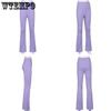Solid Hot Y2K Woman Pants Aesthetic Fashion Streetwear Women Clothes Slim High Waist Sexy Bell Bottom Long Flare Tights