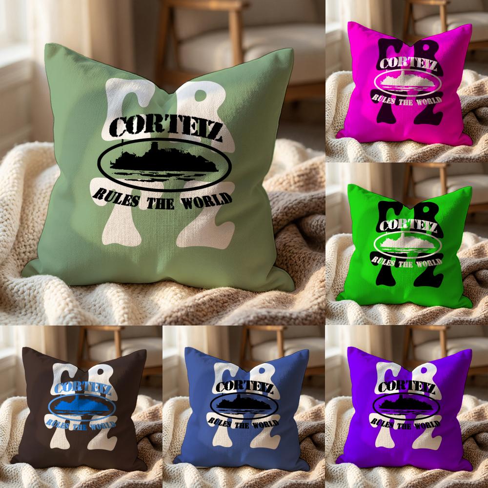 R-Rules The Worlds Cushion Cover Multi-Scene Pillow Cover for Home & Car - Reversible, Soft & Durable for Daily Use
