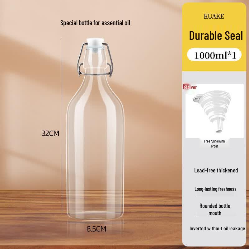 Qiwei Glass Sesame Oil Dispenser Bottle