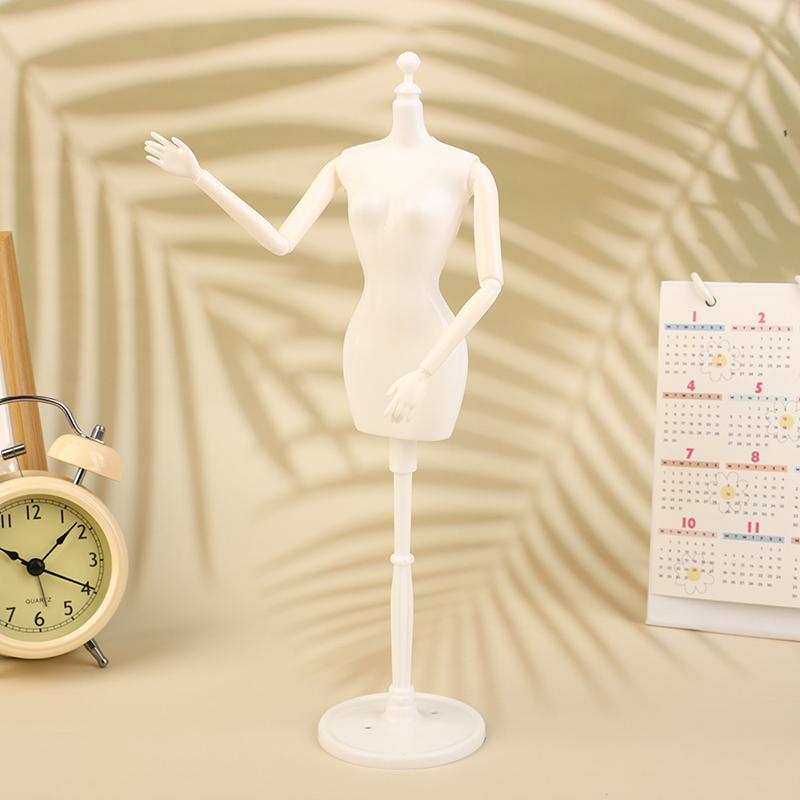 1:6 Doll Mannequin Coat Hanger Dollhouse Doll Skirt Support Wedding Mannequin Stand Humanoid Model Toy Doll Gown Display Form