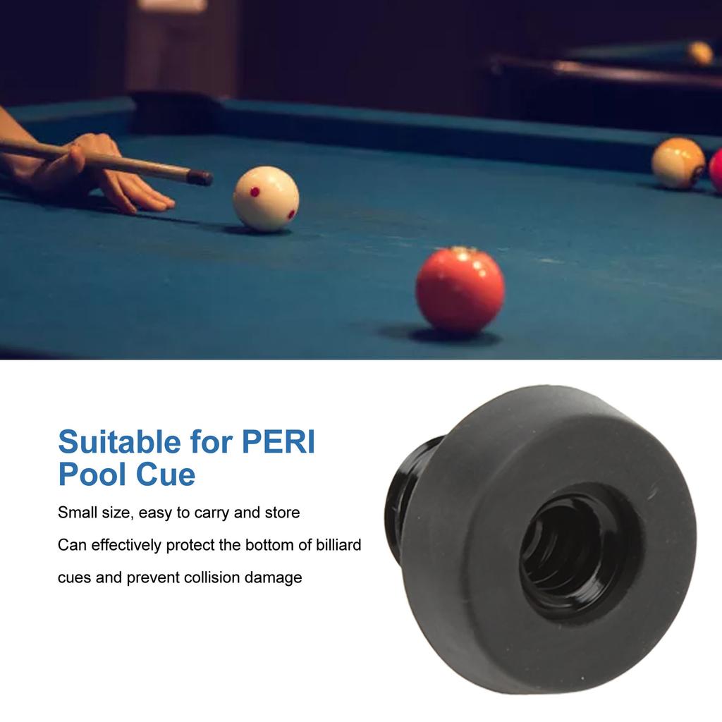 2Pcs Plastic Billiard Cue Joint Protectors Black Pool Cue Stick Joint Protectors Billiard Accessories